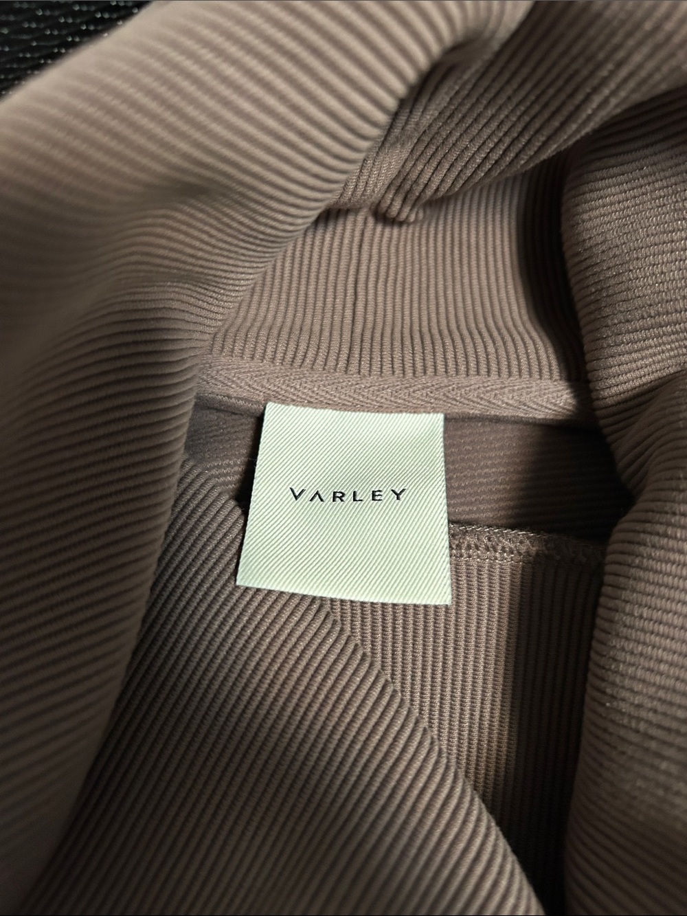Varley Taupe Oversized Turtleneck Sweater